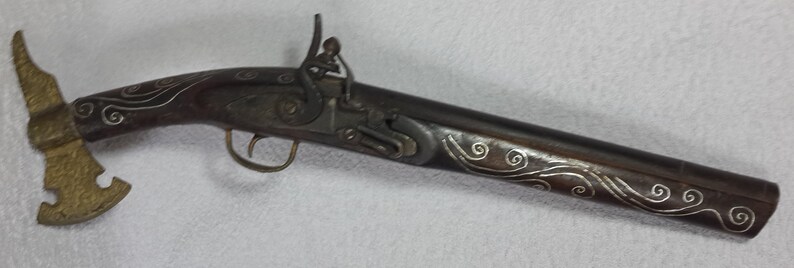 Flintlock Pistol,Traditional Ottoman Art, Antique Replica of the Flintlock Pistol,Traditional Ottoman Art, Antique Replica of the