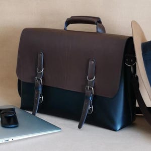 Explorer MrJones Leather Satchel – Handmade Vintage Brown Messenger Bag, Men&#39;s Travel Briefcase, Women&#39;s Crossbody Laptop Bag