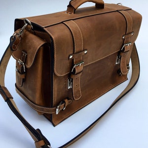 Porte-documents fait main en cuir, sac bandoulière en cuir pour ordinateur portable, sac messager fait main, sac en cuir pour homme, sac à bandoulière en cuir pour femme