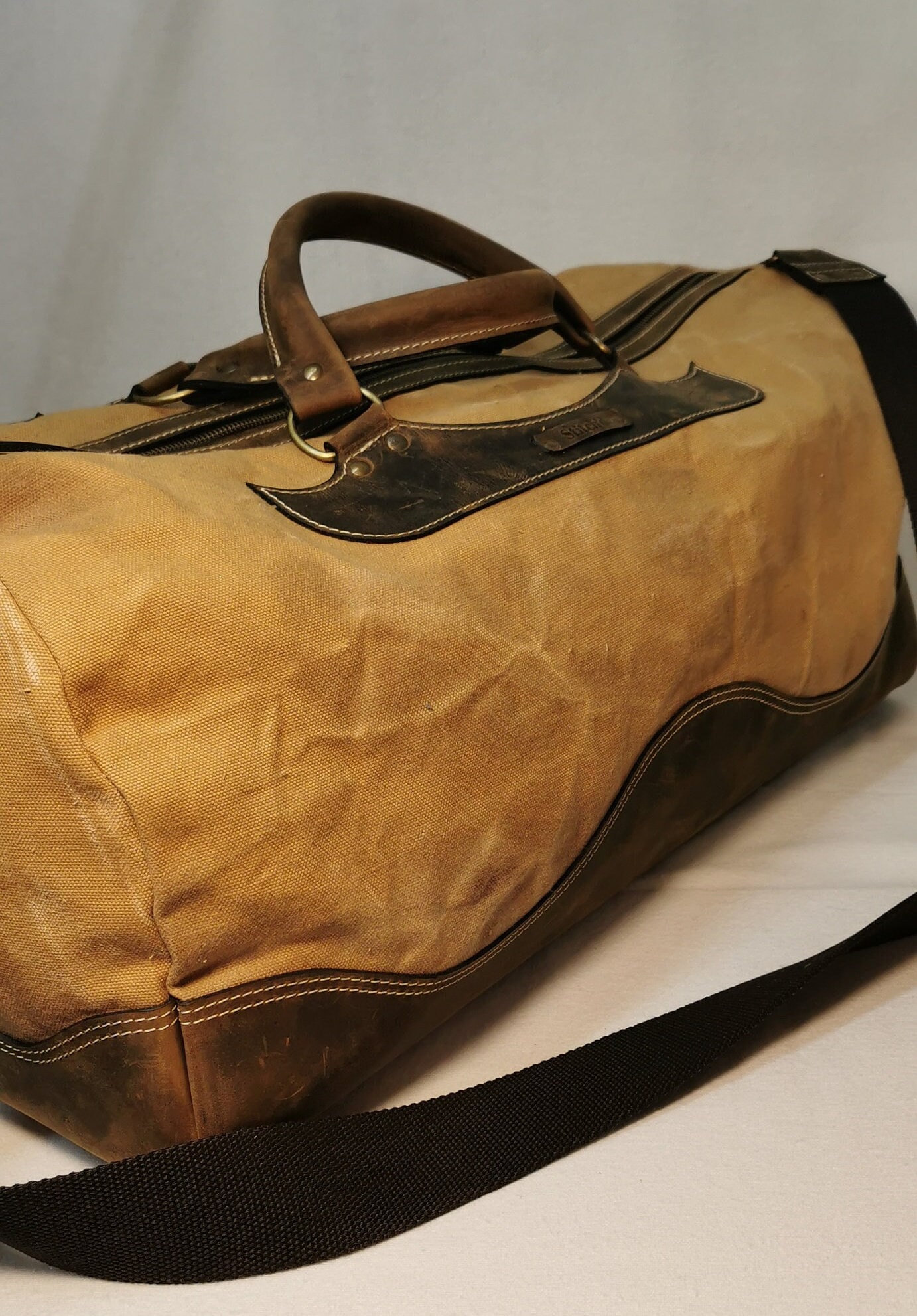 Canvas Leather Duffle Bag