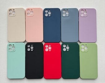 Plain Silicone iPhone Cases in Various Colours