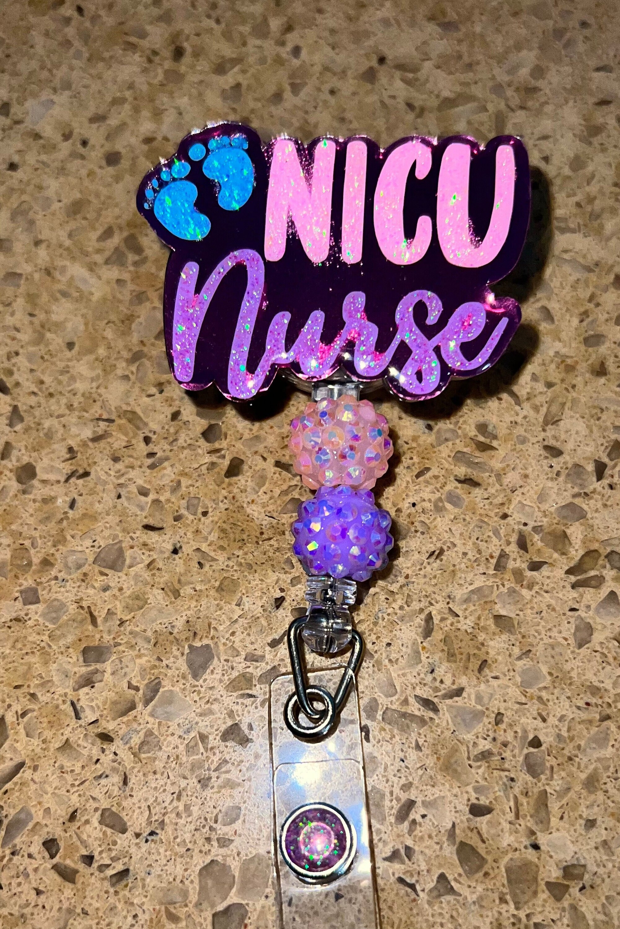 thumbnail image 2 of NICU Nurse Badge Reel - Cute Neonatal Nurse Gift - Baby Nurse Badge Holder Neonatal Icu Nurse Badge Pull 2 of 11