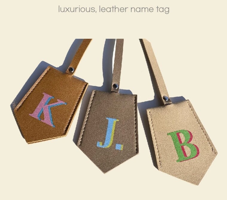 Louis Vuitton Natural Vachetta Luggage Tag and Poignet Set 2LV96a