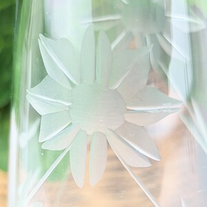 Antique Cut Glass 9&quot; Tall Bud Vase | Clear Cut Glass Daisy Floral Bud Vase Etched Rim | Elegant Footed Crystal Fluted Bud Vase Ball Stem
