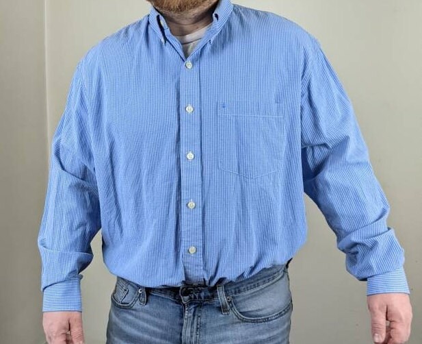 Cotton Gingham Dress Shirt 