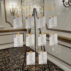 24x36 benutzerdefinierte Acryl Hochzeit Sitzplan - personalisierter Sitzplan für Hochzeiten, Veranstaltungen und besondere Anlässe