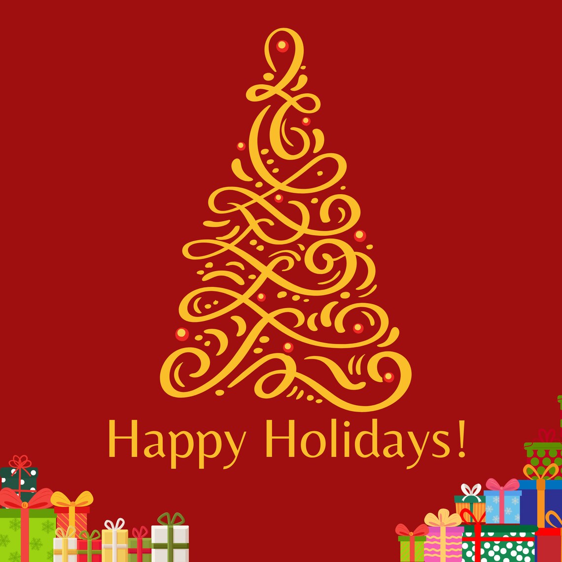 Merry Christmas Digital Card Merry Christmas Animated Christmas Card Happy Holidays Paperless