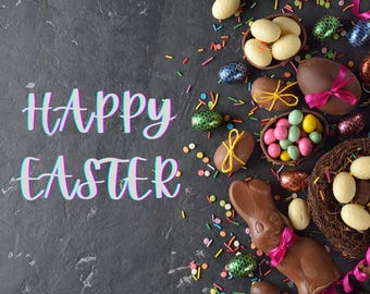 Happy Easter Digital Card | Easter Digital Card | Instant Download | Waste-free