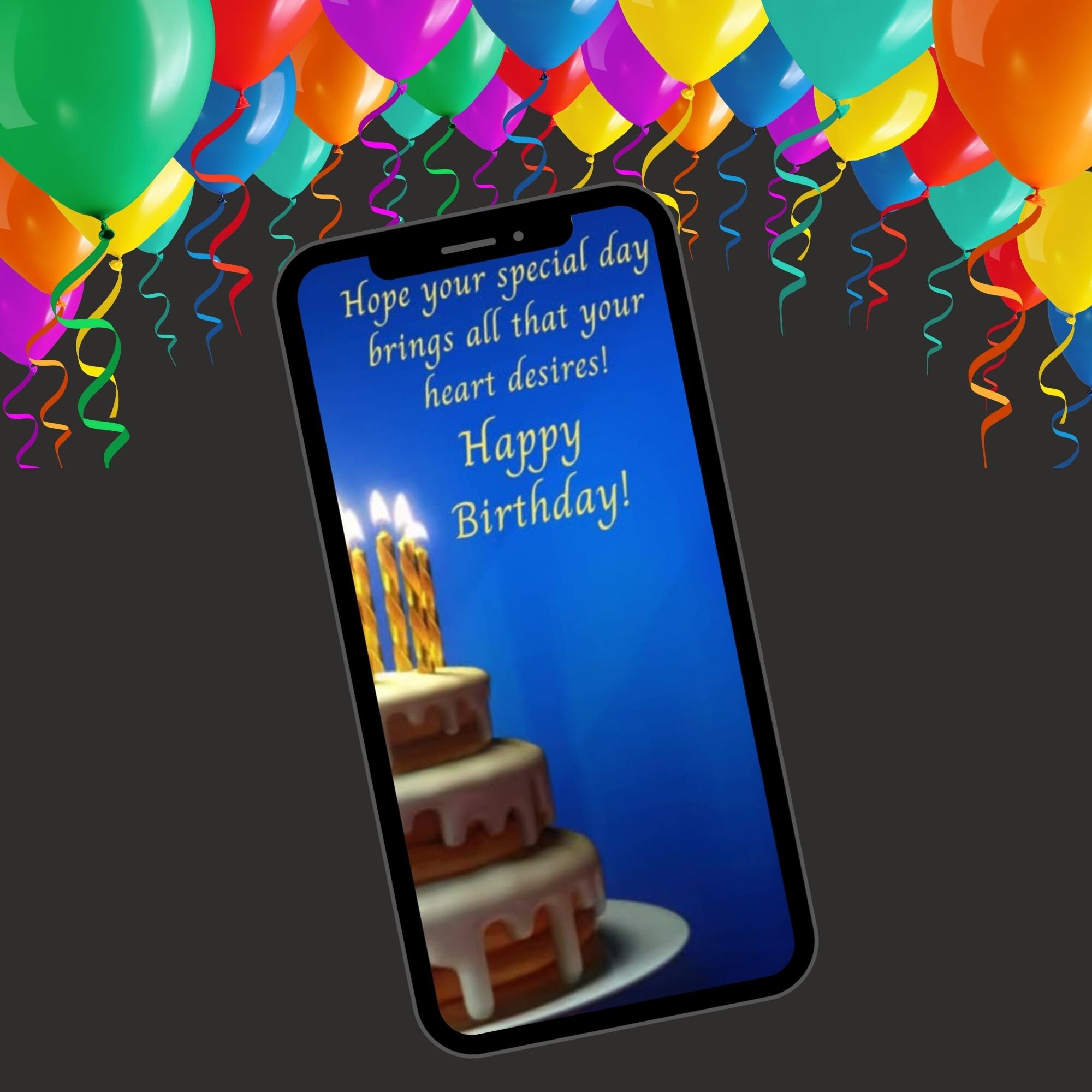 Digital Birthday Card Happy Birthday Card Animated Card Etsy Australia