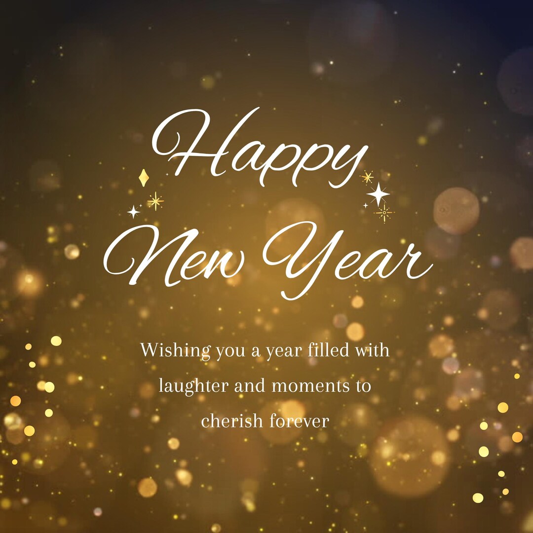 Happy New Year Digital Card Happy New Year 2025 Happy New Year Happy