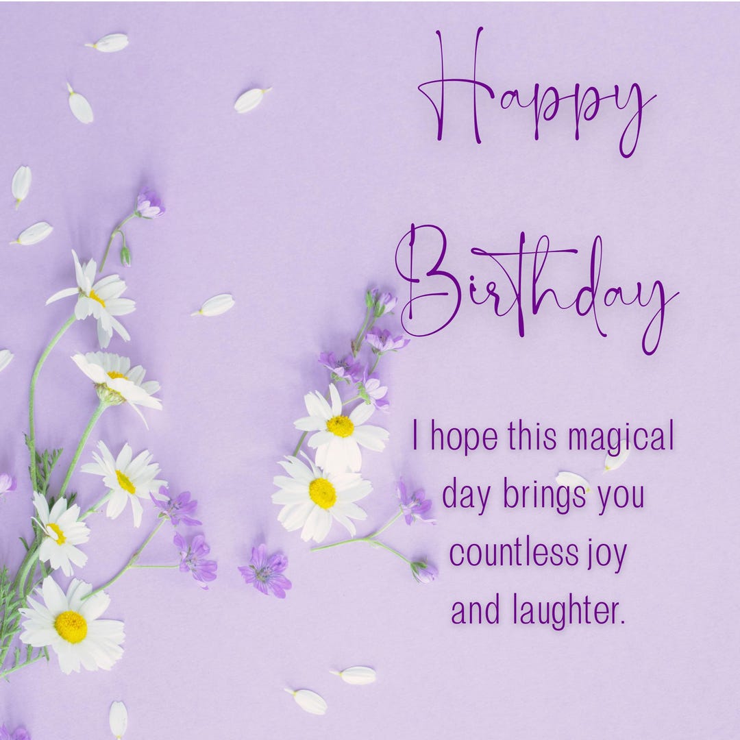 Daisy Happy Birthday E-card: Paperless Animated Card (digital Download ...