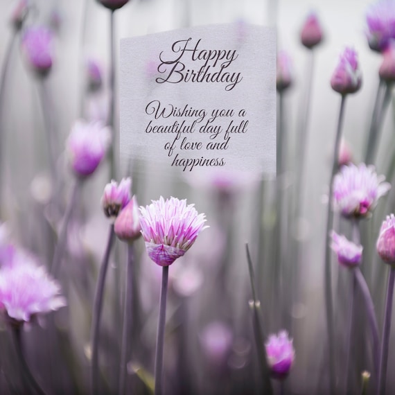 Wildflower Happy Birthday E-Card | Animated Digital Card