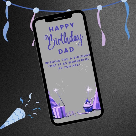 170 - Joyeux Anniversaire Papa - Carte virtuelle d'anniversaire