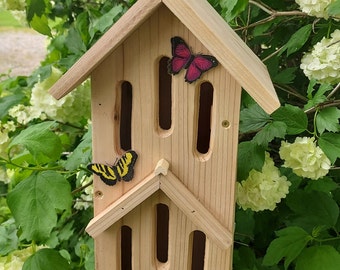 Rustic Cedar Butterfly House / Shelter