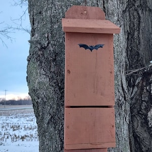 Bat House- Cedar Dual Chamber- Handmade- Finished