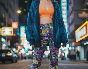 ヴィンテージ 80年代 マクレガー 幾何学模様ニットカーディガンセーター – エクレクティックなおじいちゃんスタイル XL