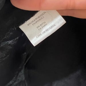 BCBG 100%シルクラップブラウス サイドジップ Y2K オフィスサイレン ブラックタイトップ L 画像 6