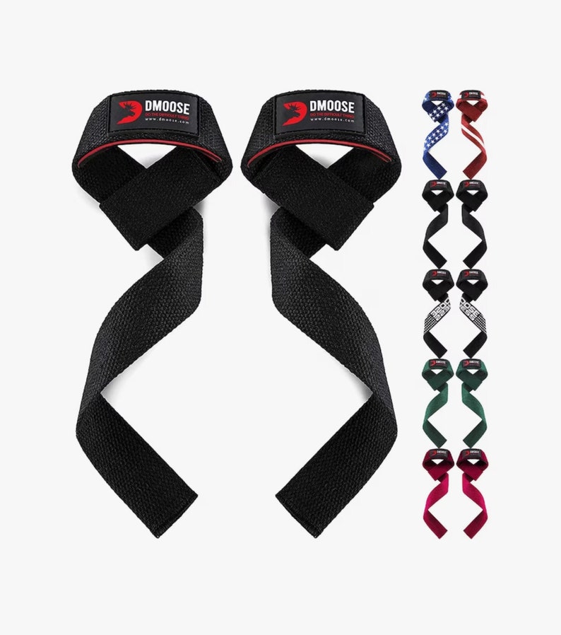 Dmoose Lifting Straps 24 Deadlift Straps With Silicone Etsy