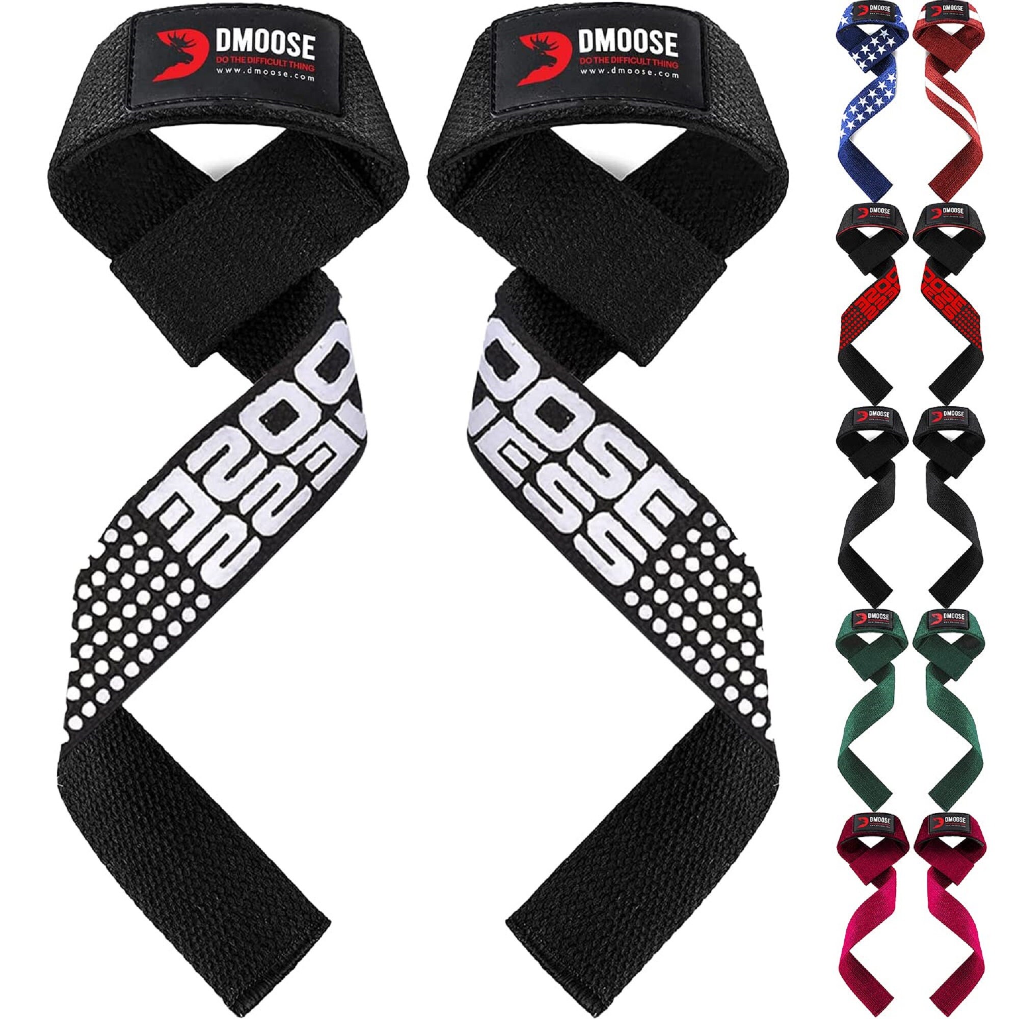Dmoose Lifting Straps 24 Deadlift Straps With Silicone Etsy