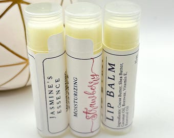 Lip balm | Natural lip balm | Lip moisturizer | Chapstick | Holiday gift idea | Stocking stuffers | Lip Care | gift for her