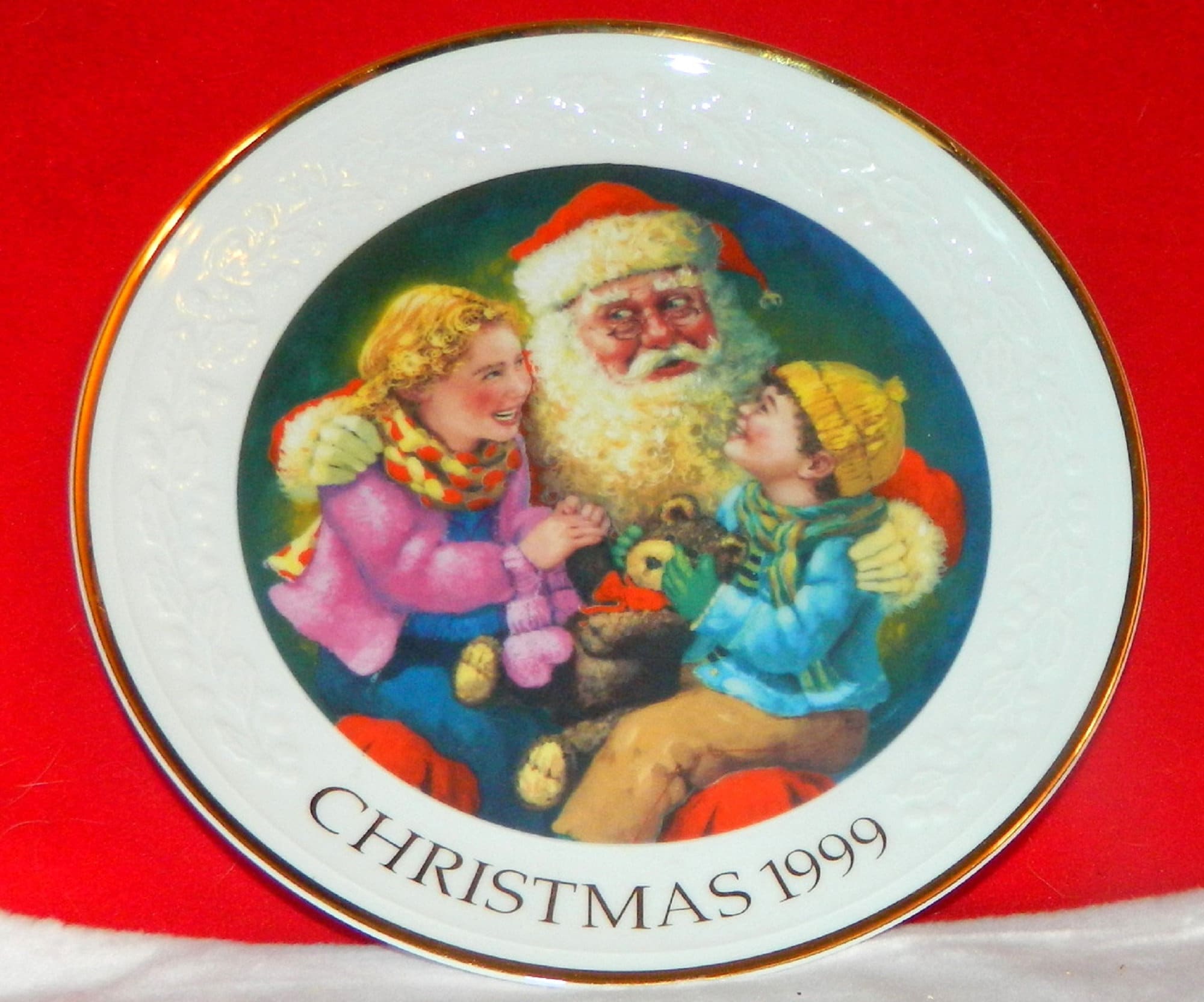 1999 Porcelain Santa - Etsy