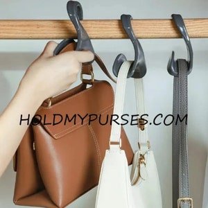 3pcs Hanging Handbag & Purse Organizer, Storage Holder For Wardrobe,  Portable Dustproof Bag