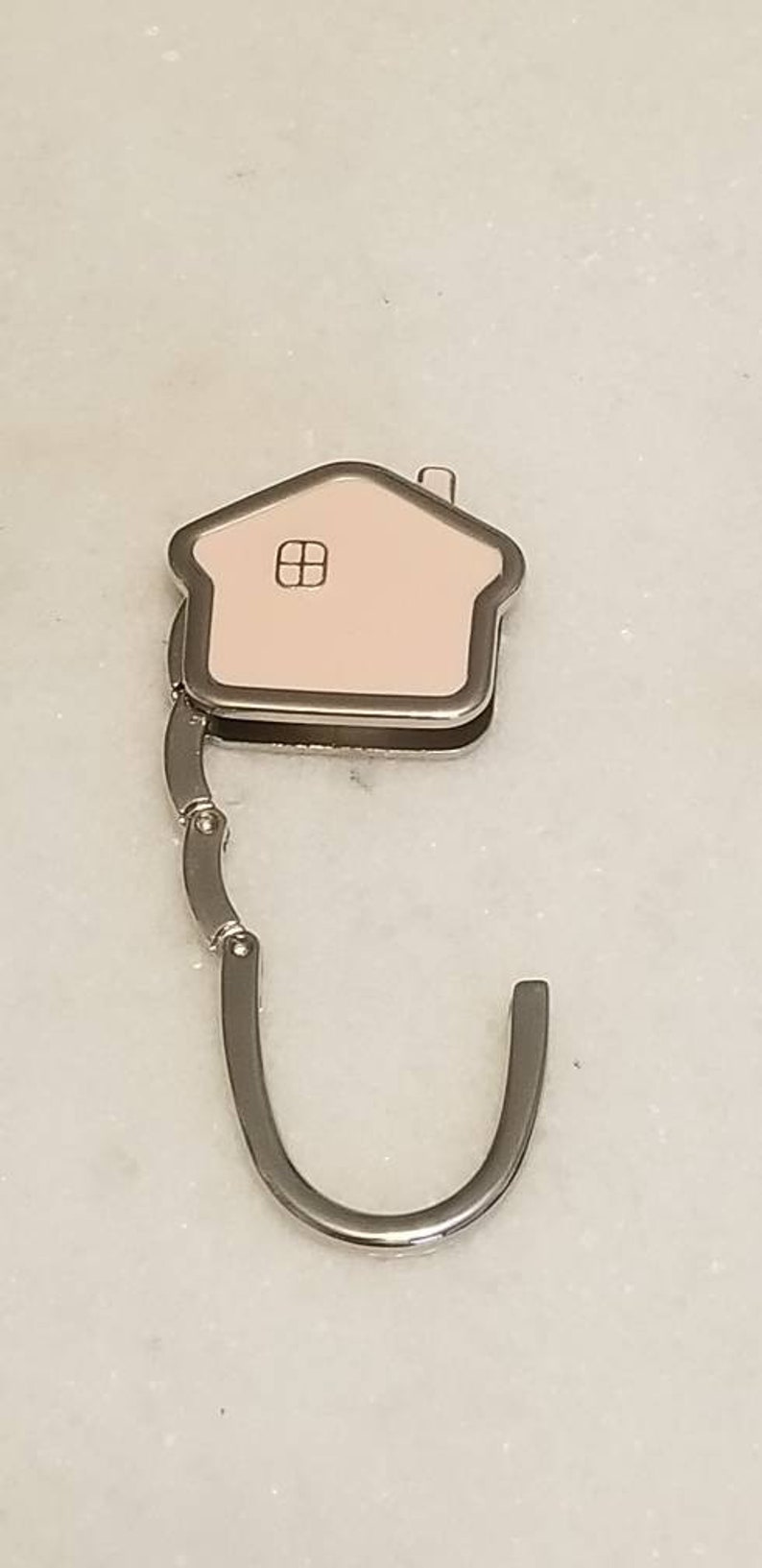 Cute Home Shaped Purse Hook/Bag Hanger For Tabletop. image 3