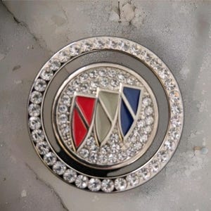 2pc. Metal Car Push Start Button Rhinestone Ring And Cap/Car Bling/Car interior Accessories