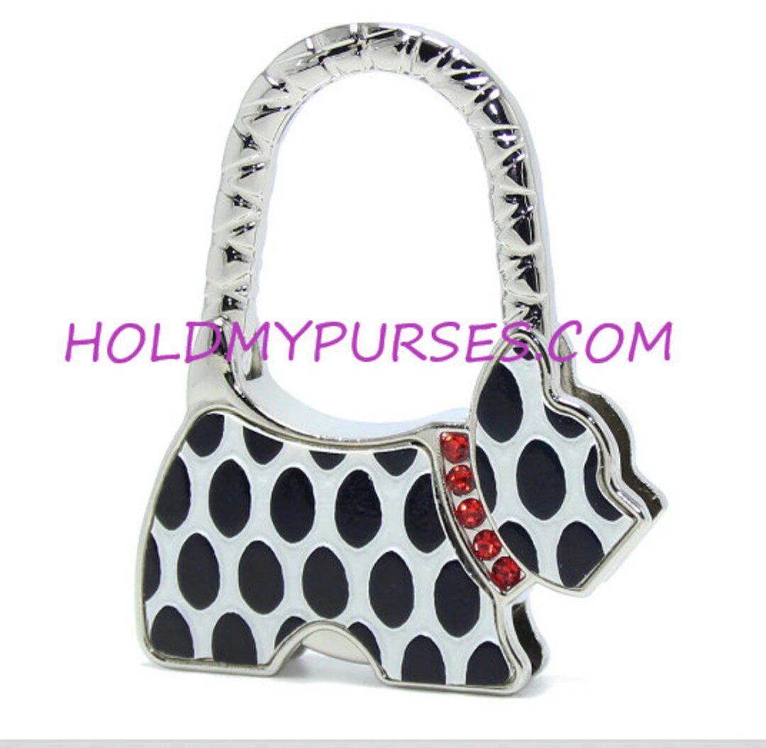 Very Cute Polka Dot Dog Shaped Purse Hook/bag Hanger for Tabletop. Etsy