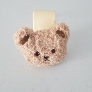 Very Cute Beige Bear Car Hook, Purse Hook, Bag Hook or Grocery Bag Hook Car Organizer/Car Bling