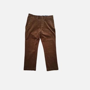 90s Ralph Lauren PRESTON ポロチノ ブラウン 34/32 Polo by Ralph Lauren Men's Preston Pants Size 34/32 Brown