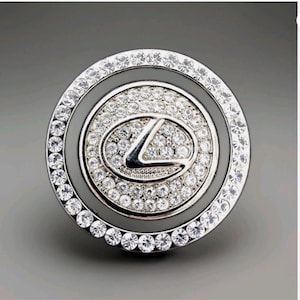 2pc. Metal Car Push Start Button Rhinestone Ring And Cap/Car Bling/Car interior Accessories