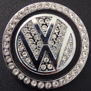 2pc. Metal Car Push Start Button Rhinestone Ring And Cap/Car Bling/Car interior Accessories