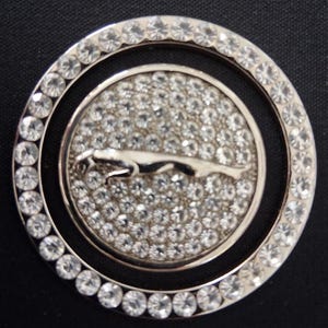 2pc. Metal Car Push Start Button Rhinestone Ring And Cap/Car Bling/Car interior Accessories