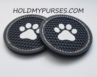 2pc. Paw Print Coaster For Car, Home And Office/Car Bling/Car Accessories.