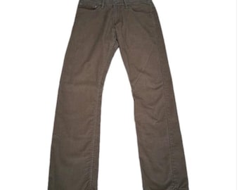 Levis 514 Corduroy Pants Mens 32x32 Straight Leg White Tab Tan Jeans