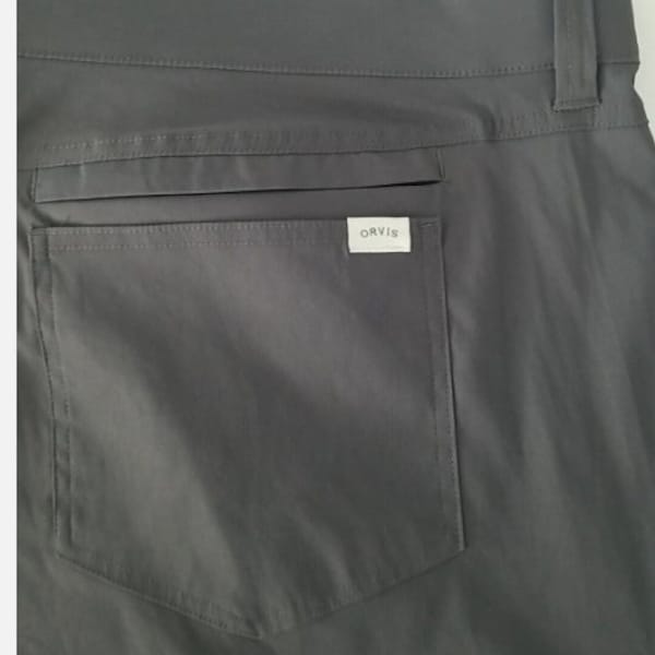 Orvis Pants Mens 40X30 Grey Golf Performance Chinos Stretchy Water Repellant