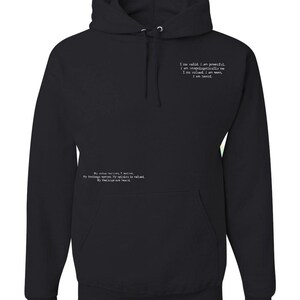 School of Affirmations Black Pullover main image 0