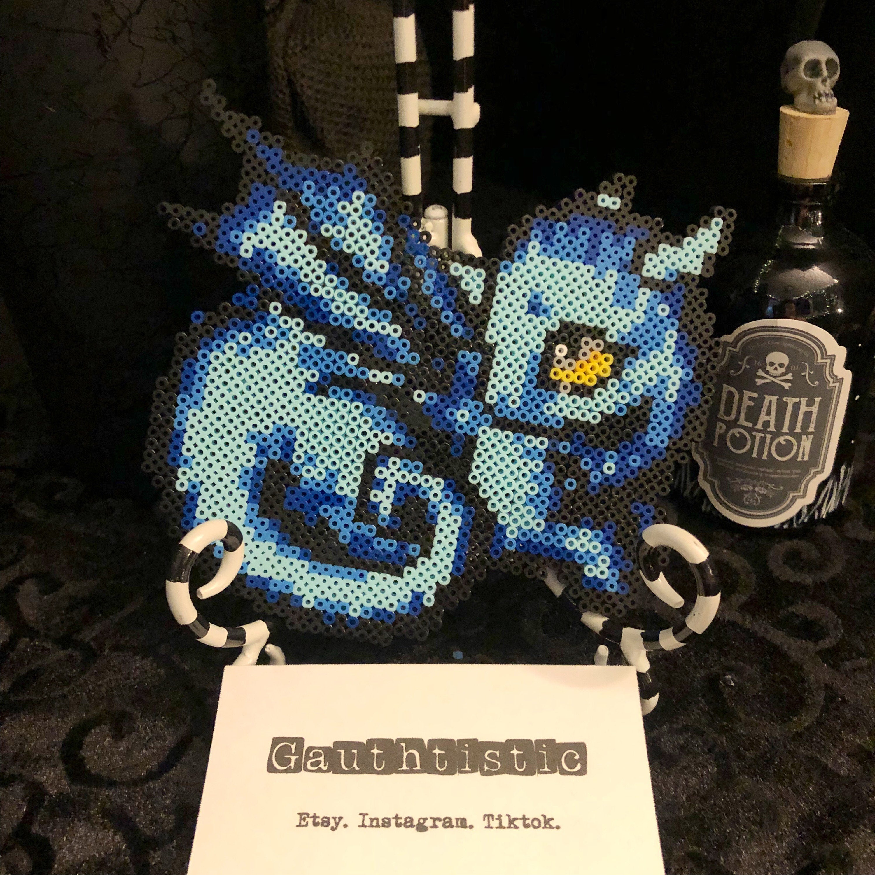 Blue Dragon Perler Display