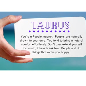 Zodiac Signs Cards/ Zodiac Cards