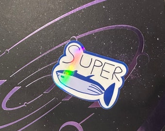 Super Tuna Holographic Fish Sticker