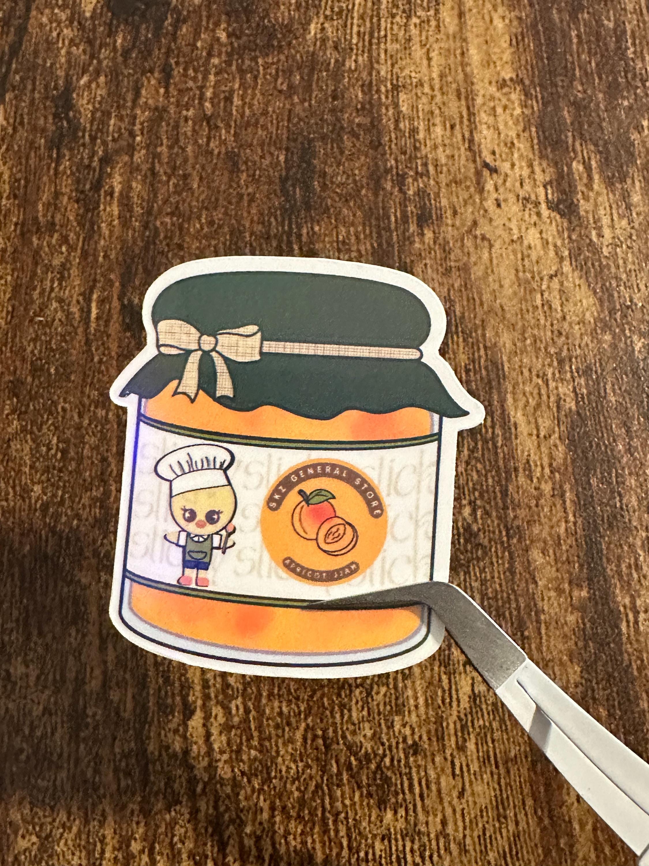 Bbokari Apricot JJAM Jar Sticker - Etsy