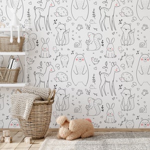 Kids Wallpaper Removable Wallpaper Peel and Stick Wallpaper