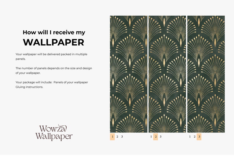 Fern Botanical Wallpaper Peel and Stick, Dark Green Wallpaper, Living Room Decor image 2