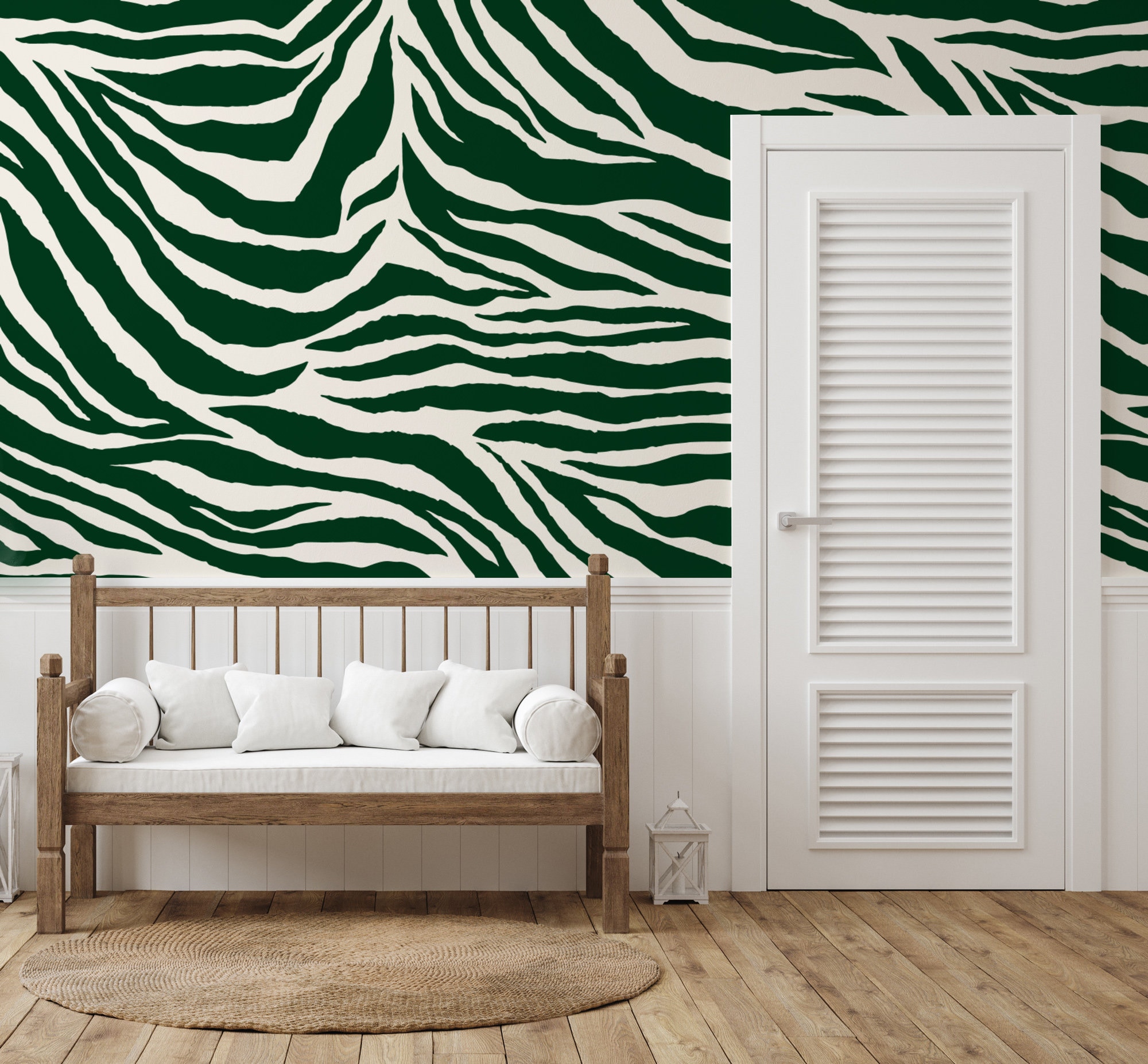 Abstract Wallpaper Peel and Stick Dark Green Wall Mural Art - Etsy
