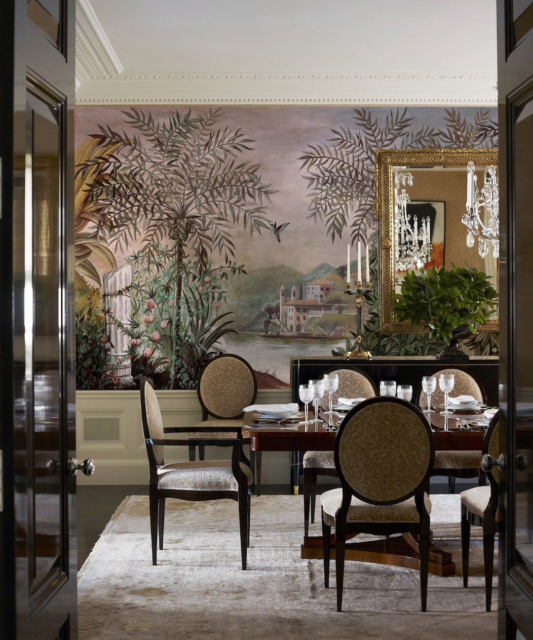 Vintage Scenic Landscape Wallpaper Mural | Removable Peel and Stick - Etsy