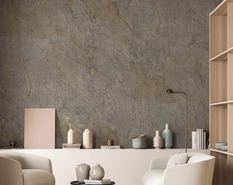 Concrete Texture Peel and Stick Wallpaper | Modern Minimalist Wall Mural