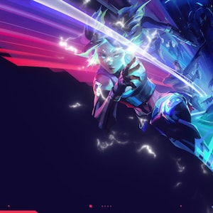 Anime Twitch Transition - Valorant Neon Transition with sound effects! (2 files) 1920x1080 & 1080x720