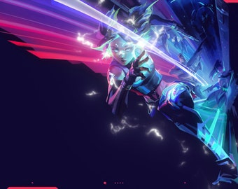 Anime Twitch Transition - Valorant Neon Transition with sound effects! (2 files) 1920x1080 & 1080x720