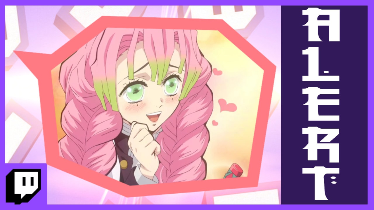 Anime Girl love "wow" Twitch Alert - with audio!